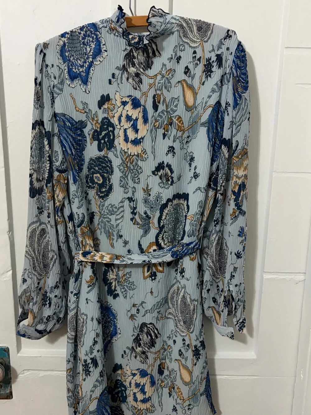 Tory Burch Deneuve Ruffle-Trim Floral-Print Dress